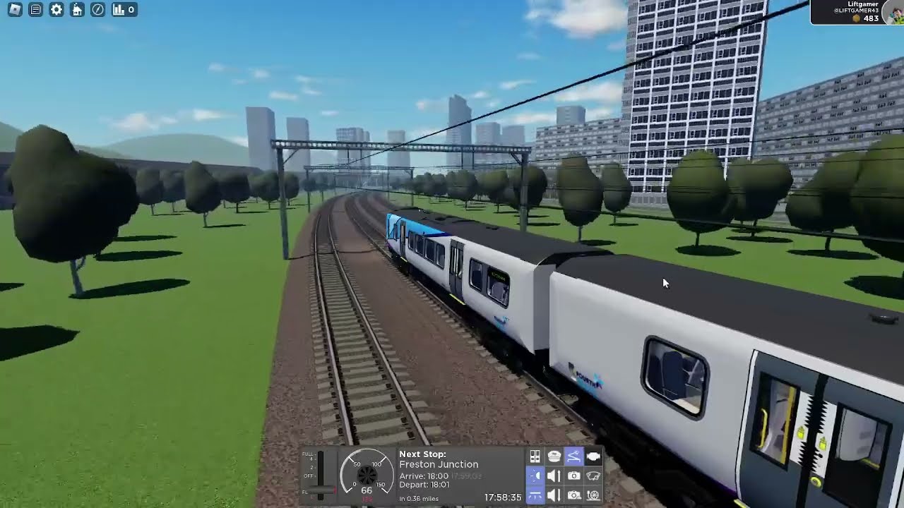 Class 350 IC from Norrington (Sidings) to Belmond Grn (British Railway Roblox)