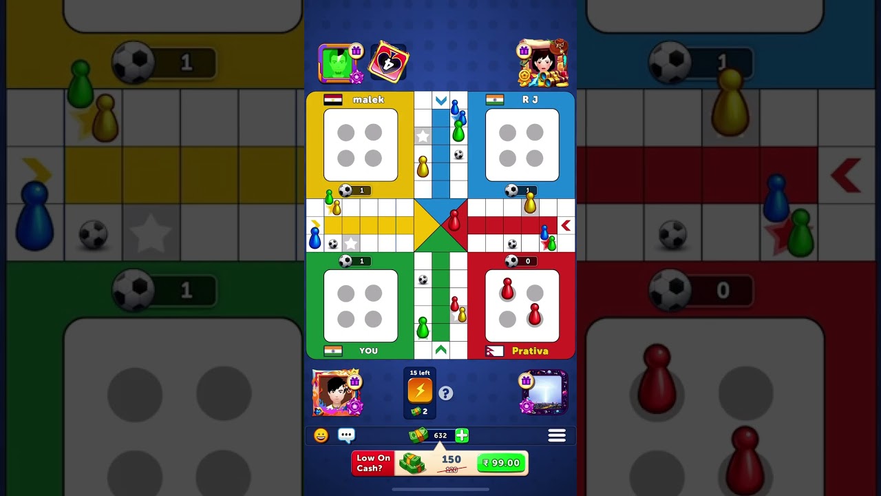 Win ludo classic with four players 🎖️🏆