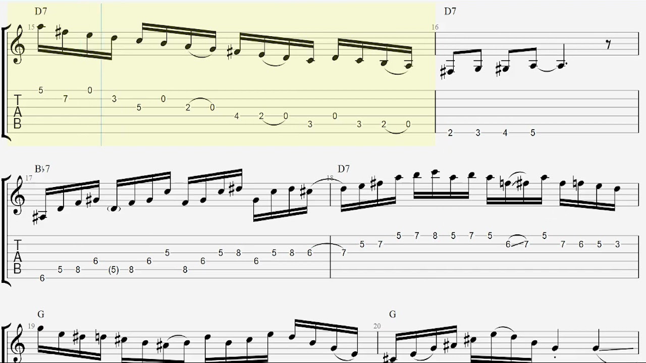Brent Mason - Pick it Apart (Guitar solo transcription)