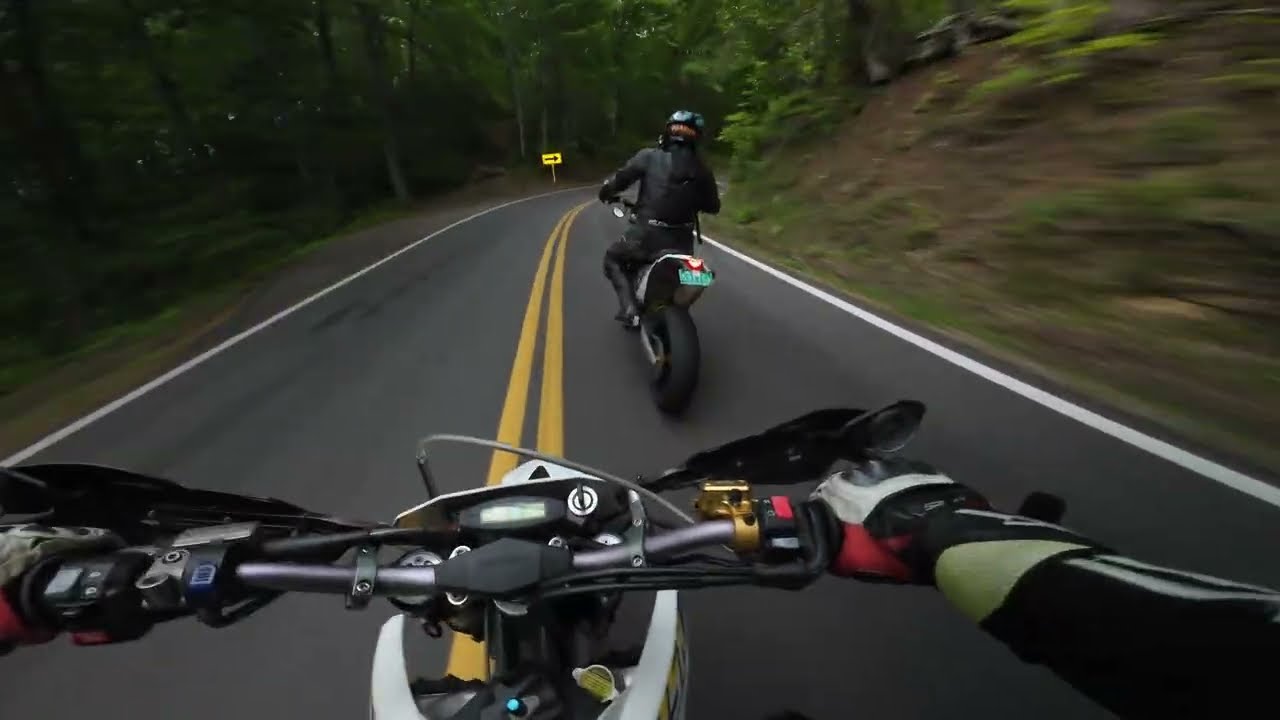 Husabergs @ Tail of the Dragon // 4K POV Supermotos