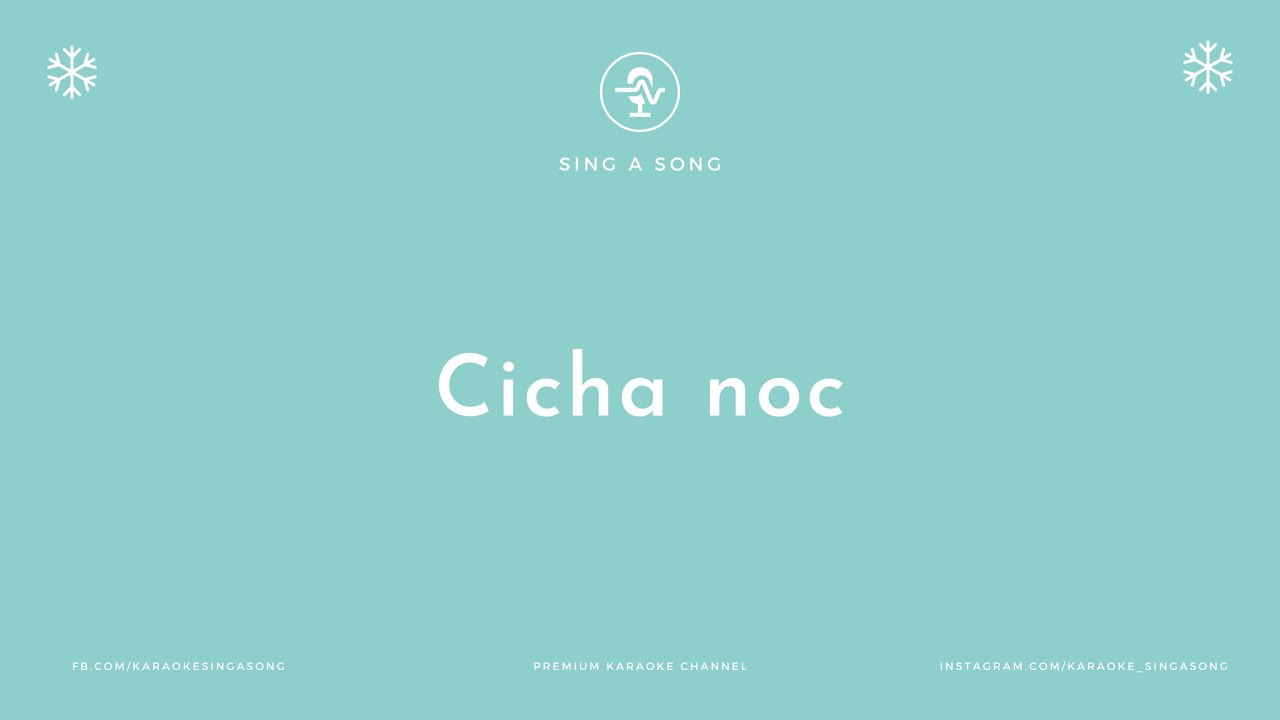 Kolęda Cicha noc (Karaoke/Instrumental)