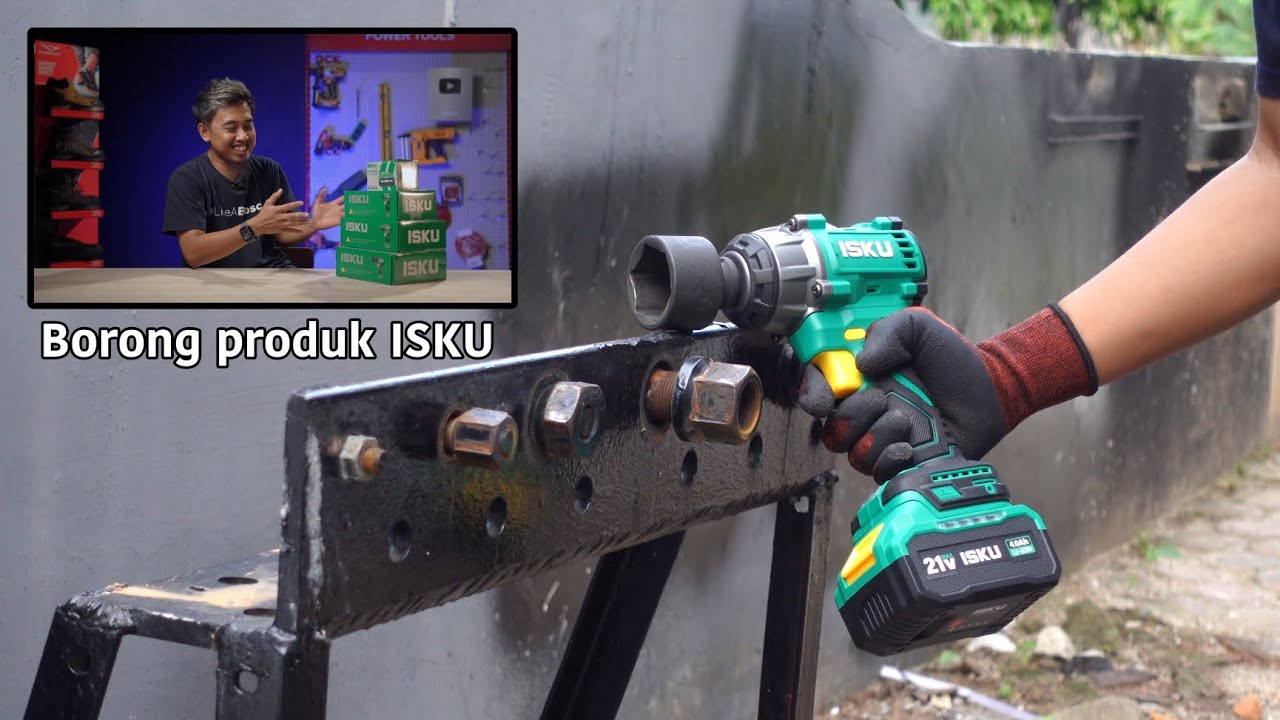 Viral & murah2!! gilak aja..Cordless impact wrench 650Nm BO cm 530rb!! - ISKU IS900049 BRUSHLESS IW