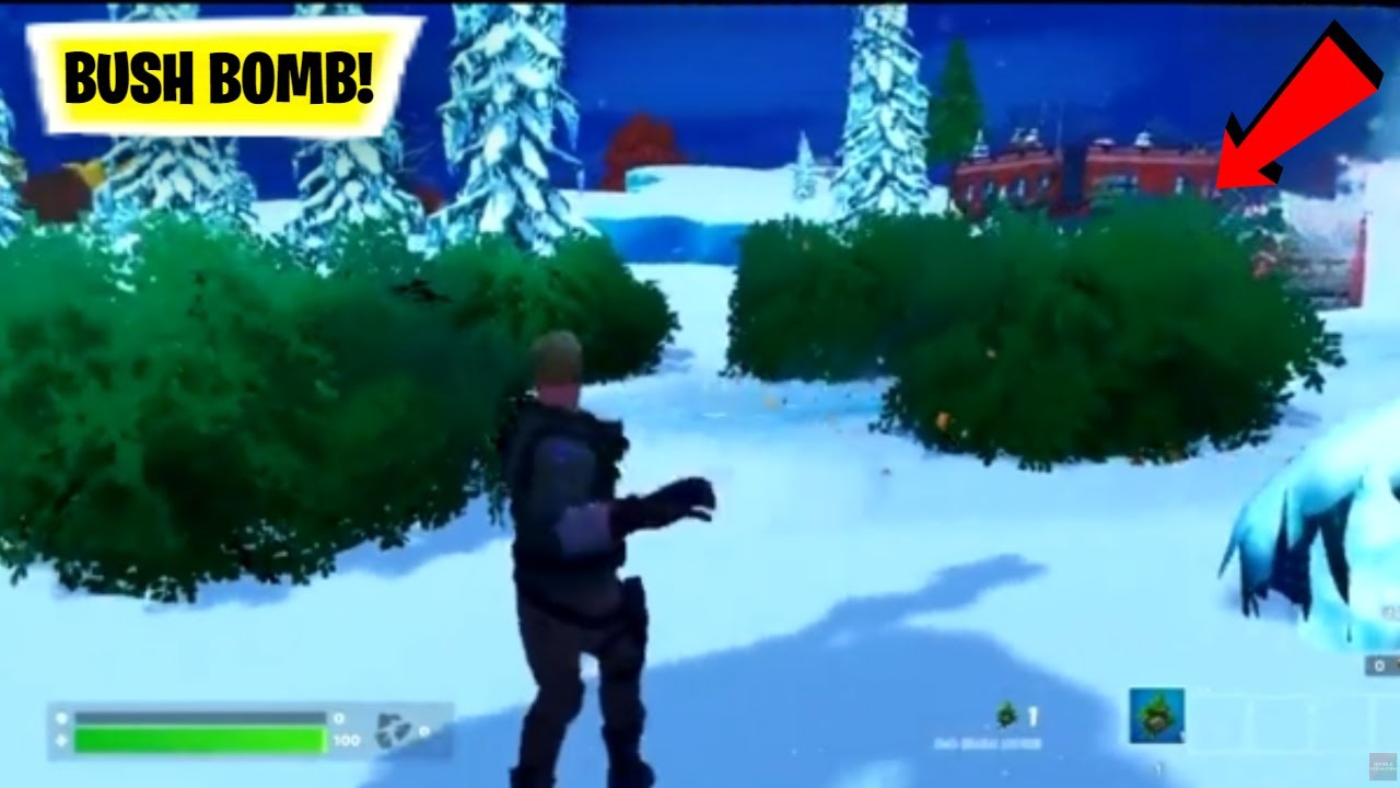 Fortnite Bush Bomb Gameplay *Unreleased* !
