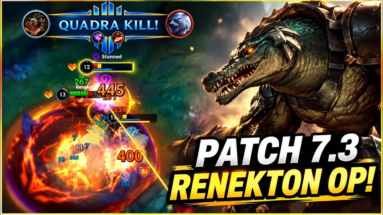 Renekton STRONGLY COMES BACK With New Patch 7.3! Wild Rift