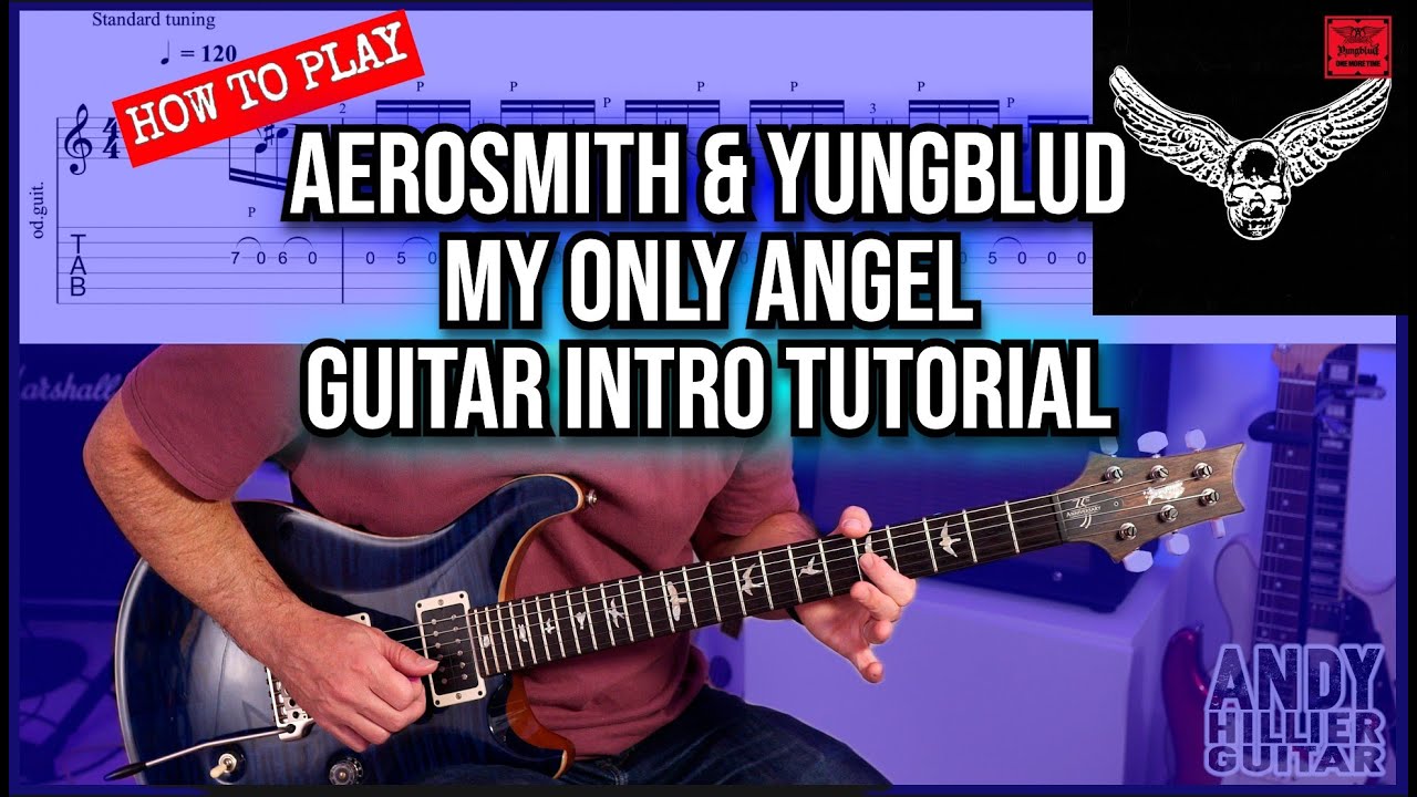 Aerosmith, YUNGBLUD - My Only Angel | Вводный урок по игре на гитаре