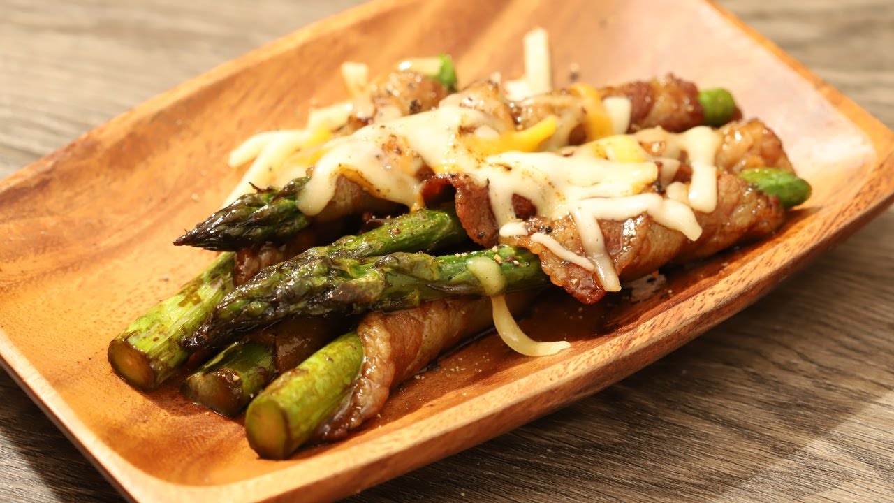 ジューシー！アスパラガスの豚バラ肉巻きの作り方 | How to make asparagus rolls with pork belly