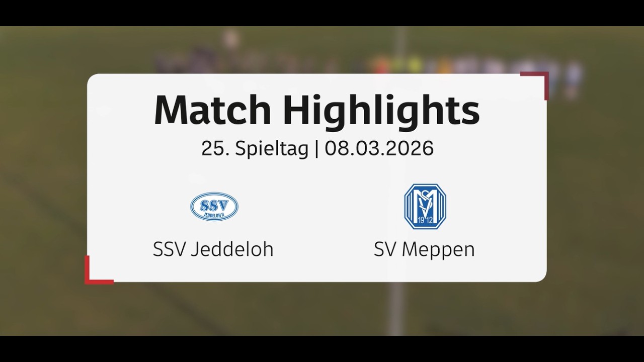 Highlights: SSV Jeddeloh II vs. SV Meppen