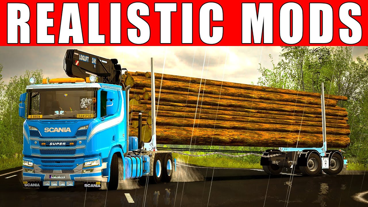 TOP 10 BEST REALISTIC MODS FOR ETS2 1.44 - EURO TRUCK SIMULATOR 2 MODS 2022