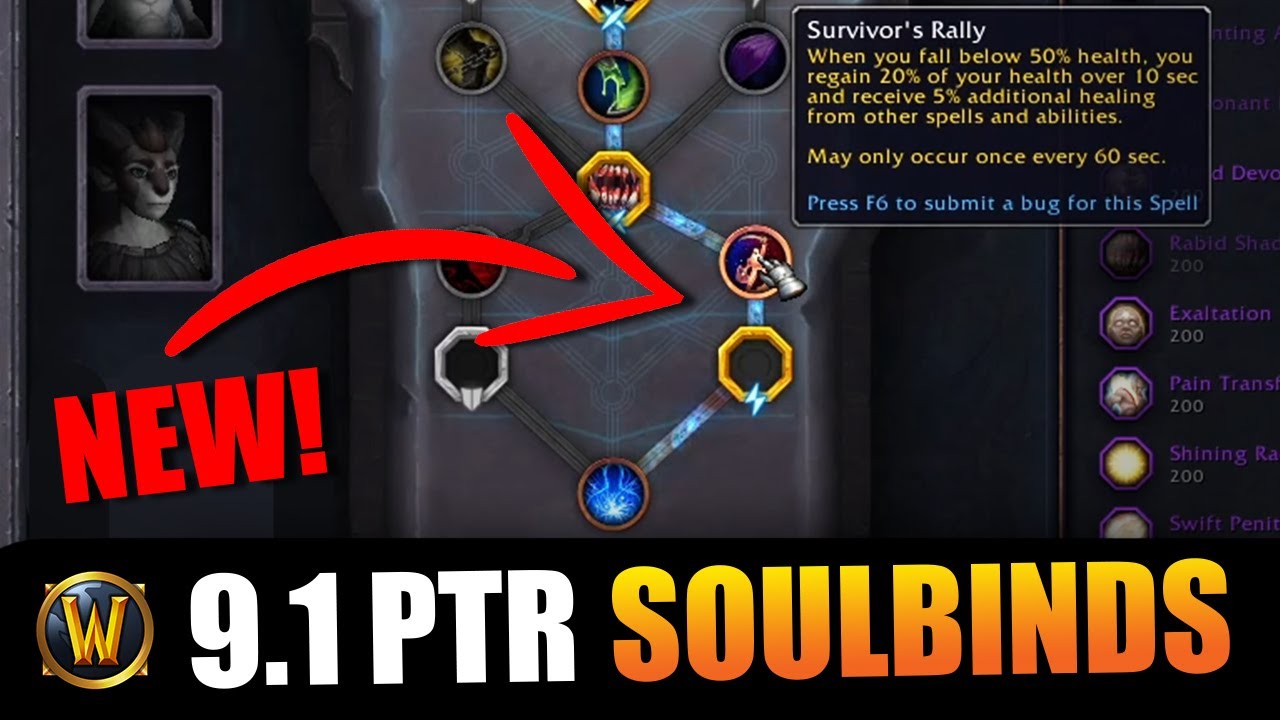Patch 9.1 FOUR NEW TIERS of Soulbind Powers!