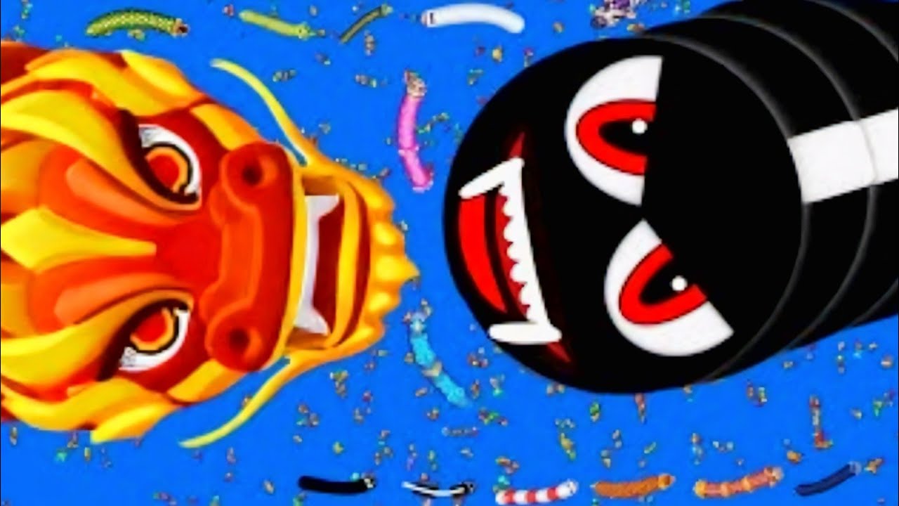 🐍WORMSZONE.IO | GIANT SLITHER SNAKE 3D GAMEPLAY BEST SANEK RAAZ GAMING 