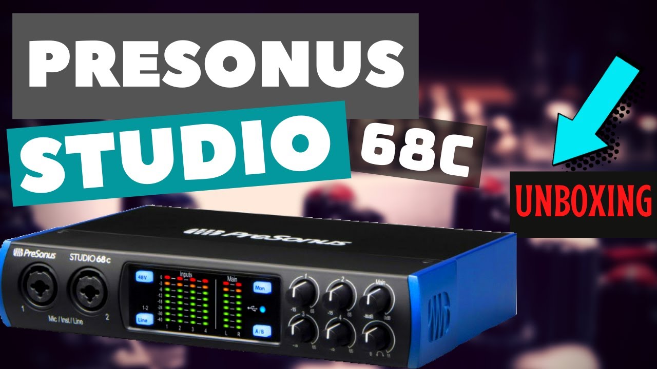 PreSonus STUDIO 68c USB Audio Interface unboxing / review HOME STUDIO