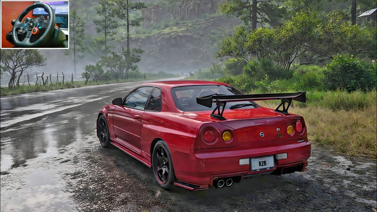 Nissan Skyline GTR R34 | Forza Horizon 5 | Logitech G29 Steering Wheel