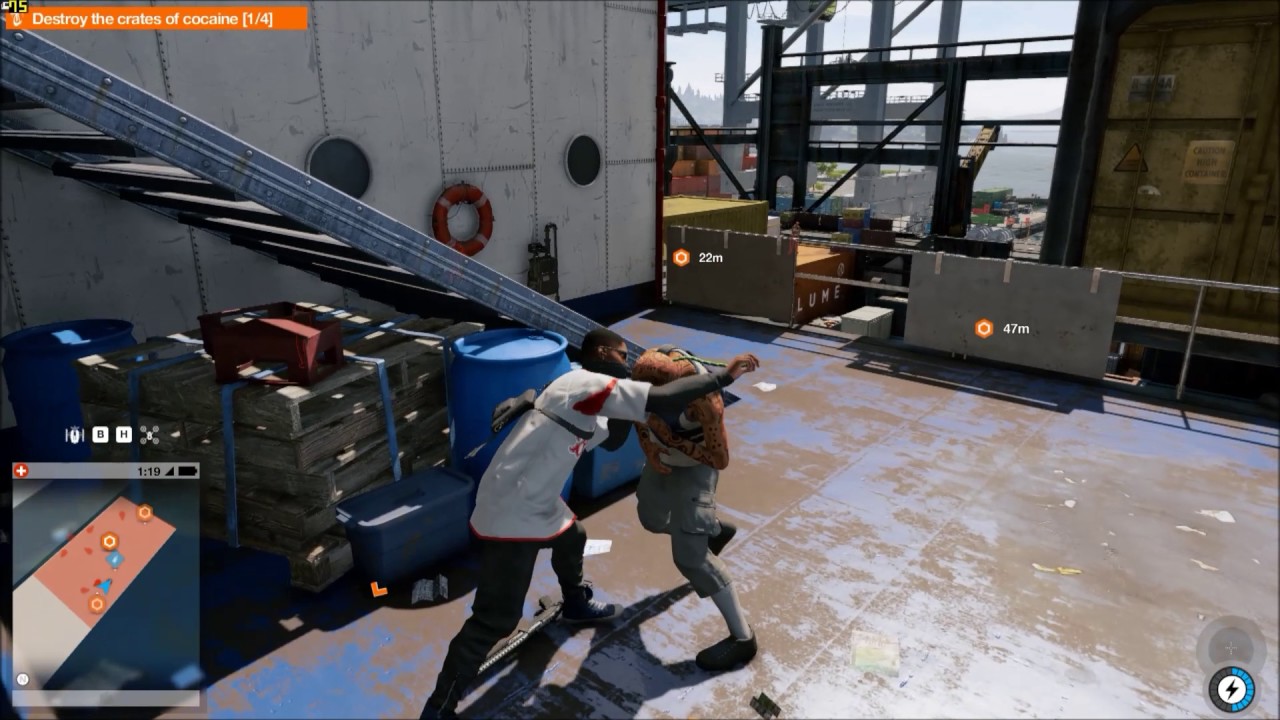 Destroy the crates of cocaine, Eye For An Eye, Watch Dogs 2