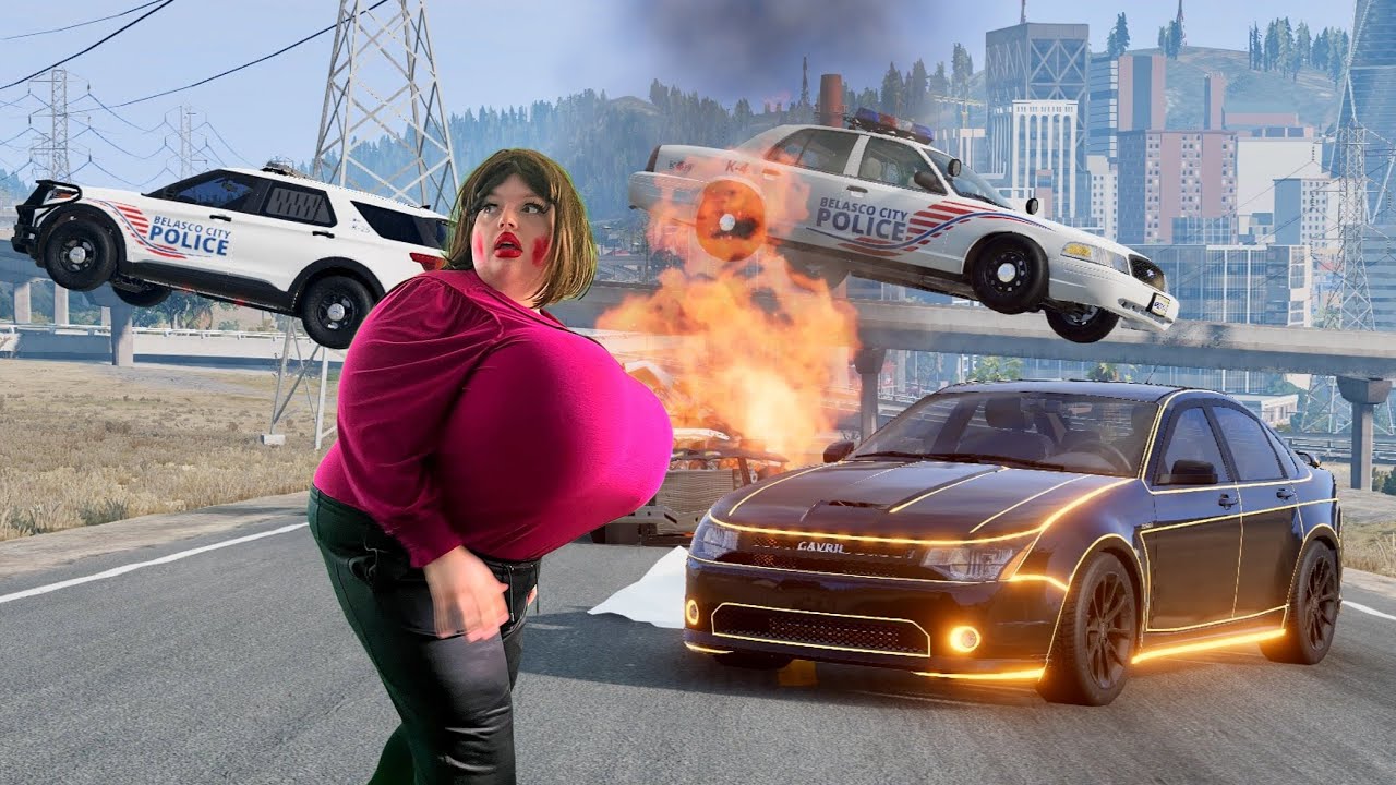 Karen Steals Secret Technology in BeamNG...