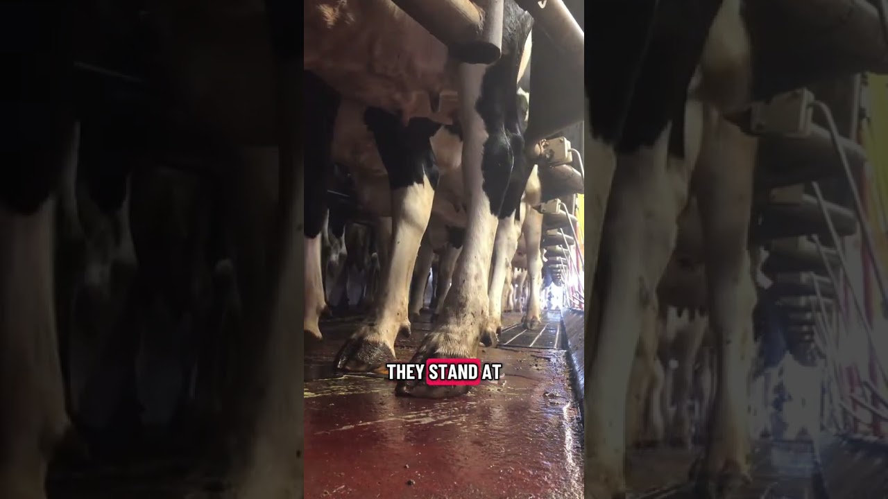 How a Herringbone Milking Parlor Works 🐄 | Milking Multiple Cows at Once