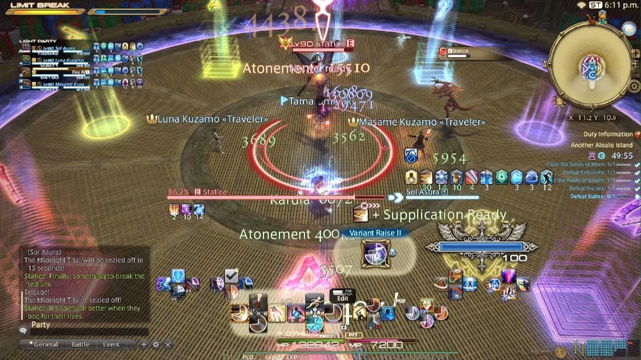 FFXIV - Another Aloalo Criterion Dungeon - Statice (Final Boss) - PLD POV