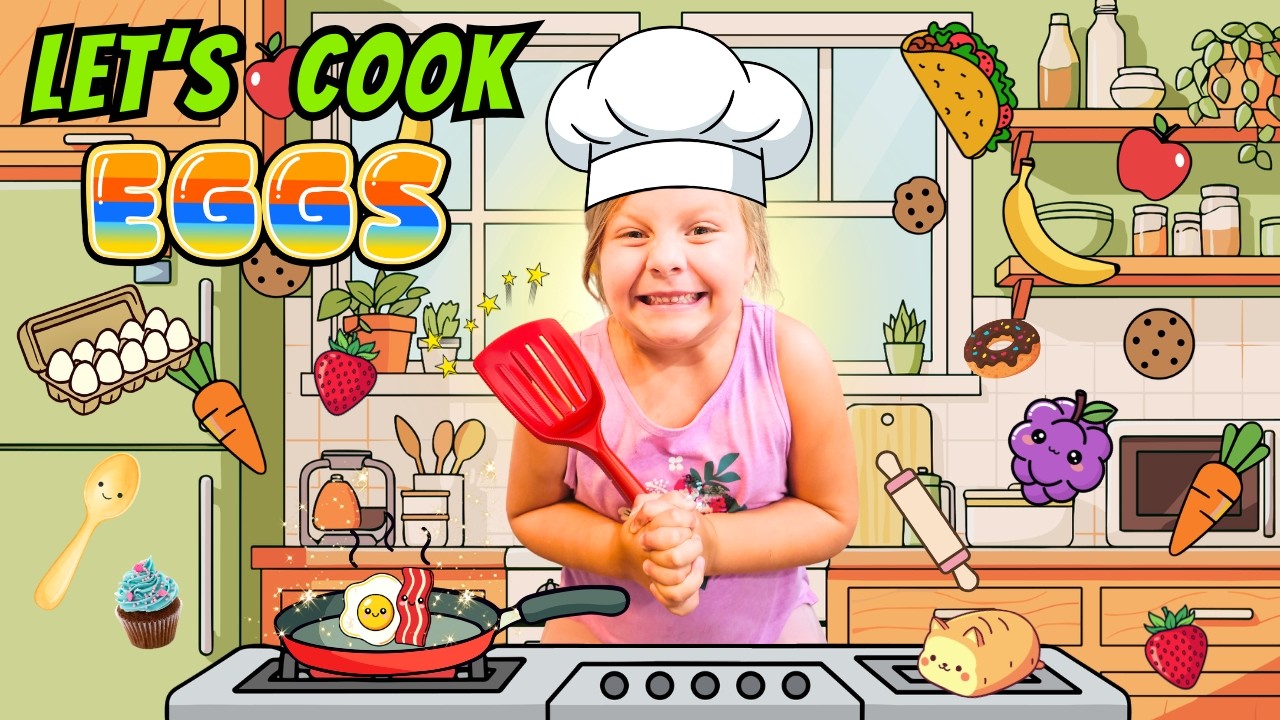  KIDS Cooking🧑‍🍳 Fun Little Chef Lesson with Violet! #kidscooking #howto #kidslearning