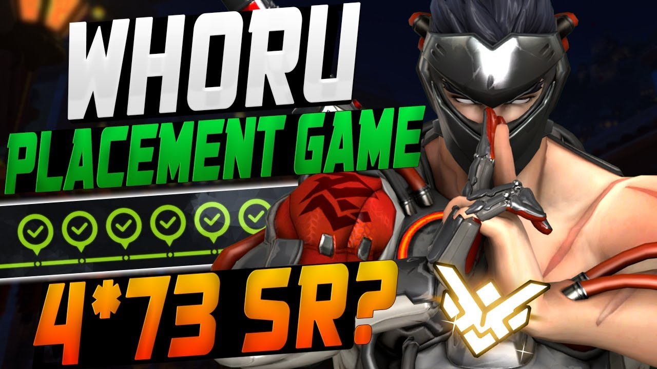 WHORU GENJI GOD - FINAL PLACEMENT GAME! 4*73 SR! [ OVERWATCH SEASON 14 TOP 500 ]