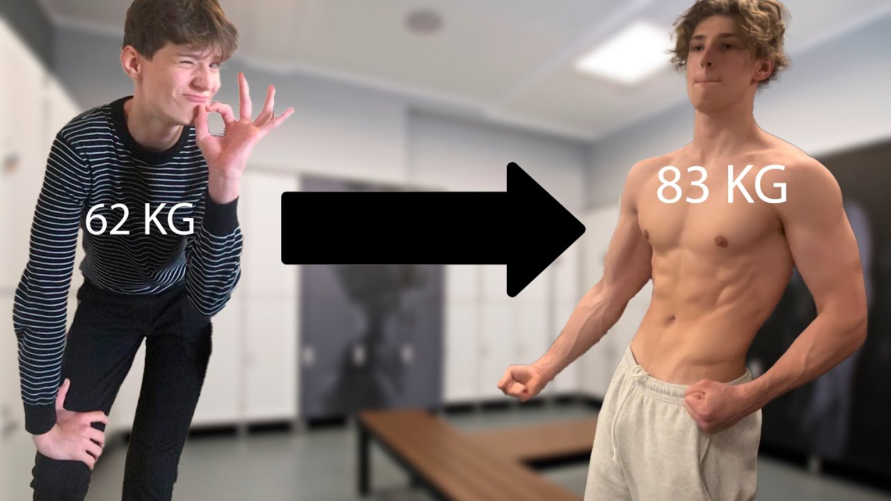 Natural 3 year skinny to muscular transformation (16-19)