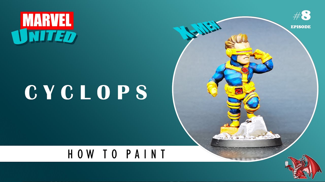 How to paint - Marvel United - X-MEN: Cyclops (Episode 8)