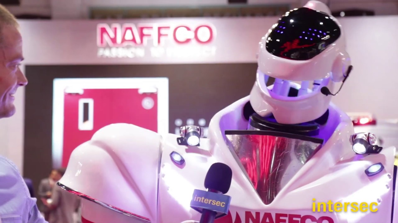 Intersec 2019: Robo NAFFCO and Eng. Khalid Al Khatib at the NAFFCO stand