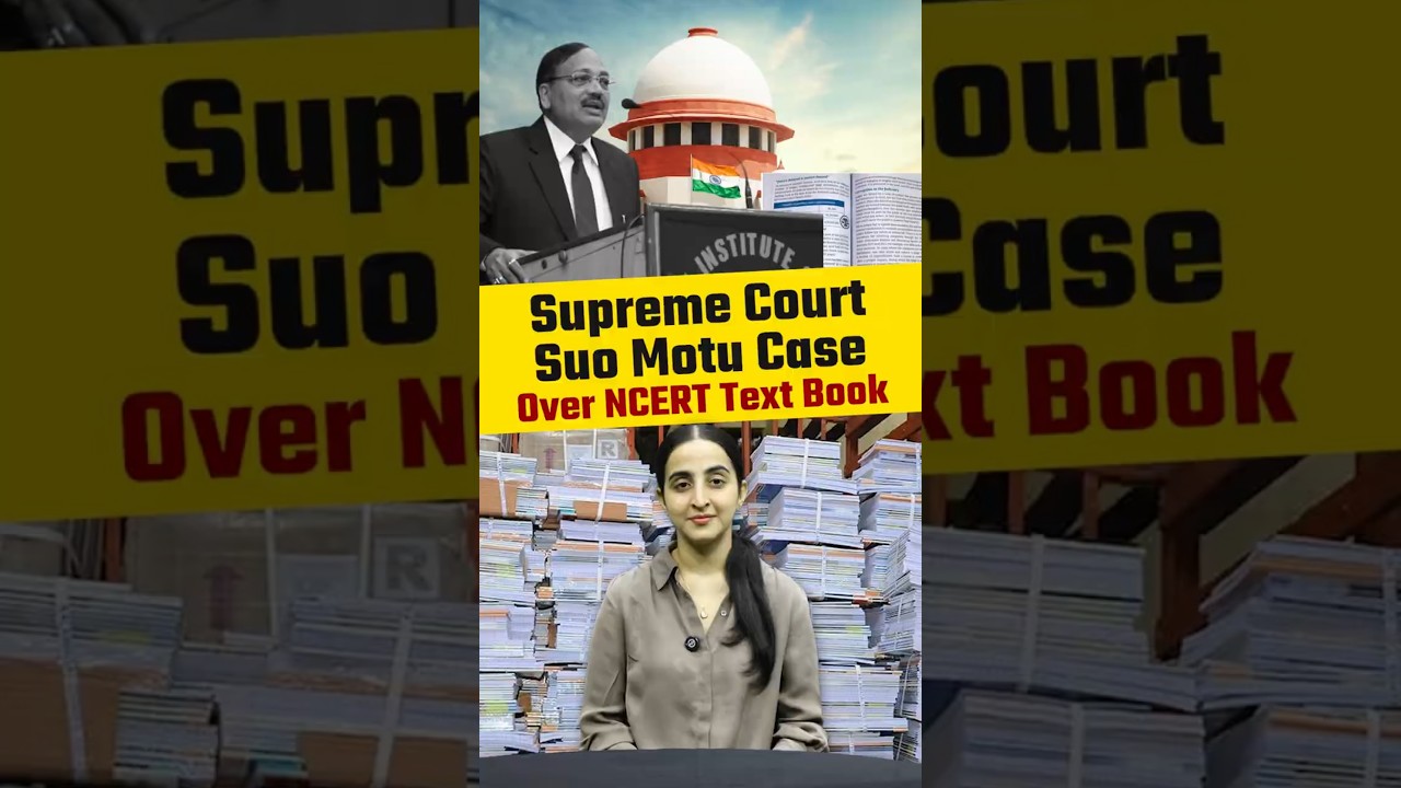 Supreme Court vs NCERT Textbook?, CJI Takes Suo Motu Action! #Shorts #ncert #suomoto #muskaanmaam
