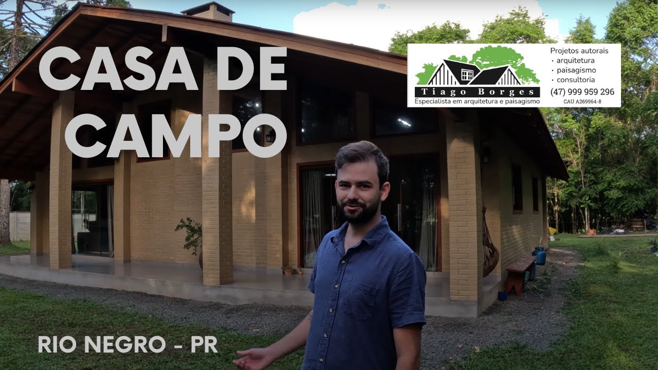 Casa de campo - Tijolo Ecológico | Arquiteto Tiago Borges