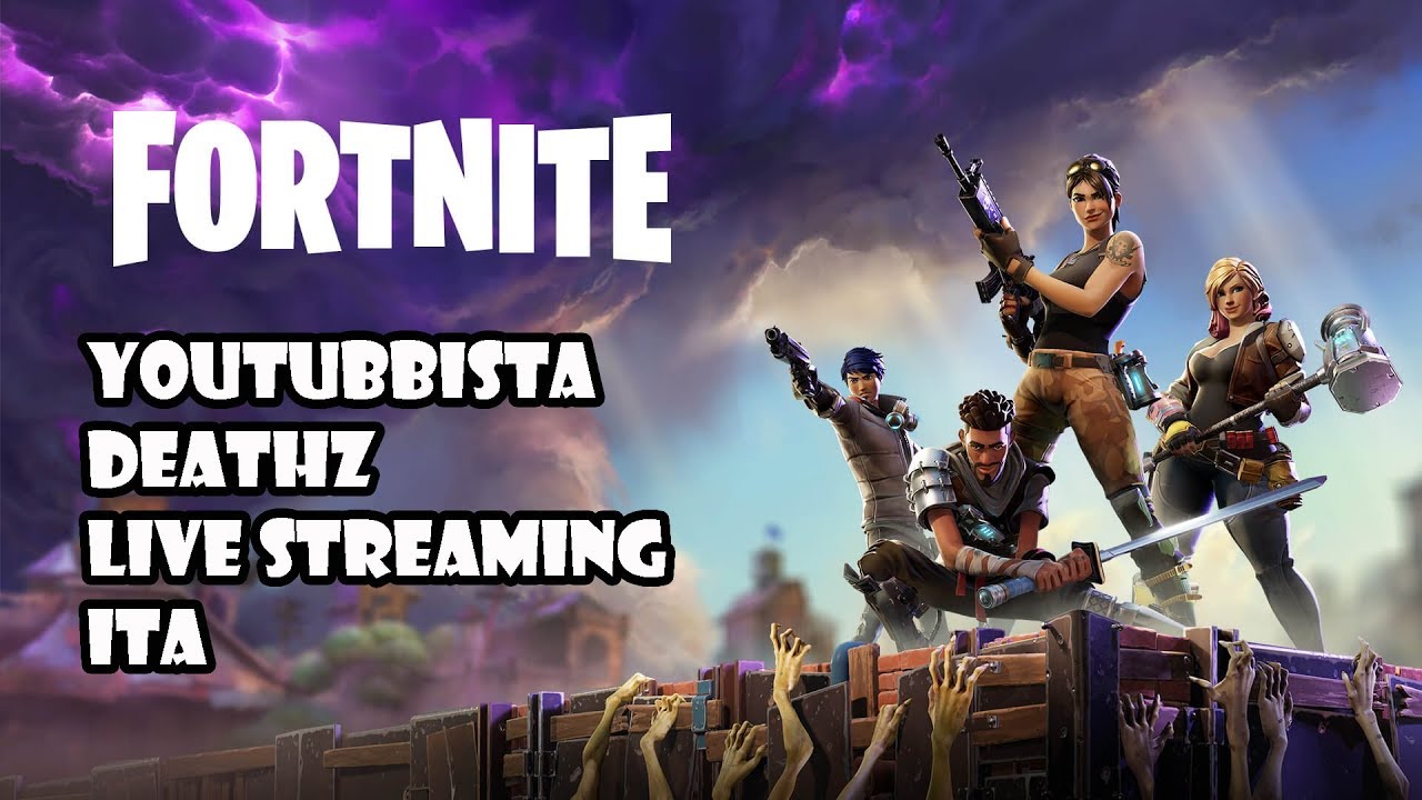 FORTNITE LIVE STREAMING Youtubbista DeathZ Gameplay ITA PC Royal Battle