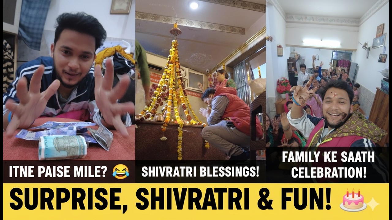 Birthday par kitne Paise mile? 🤑 Surprise, Cake Cutting & Family Fun