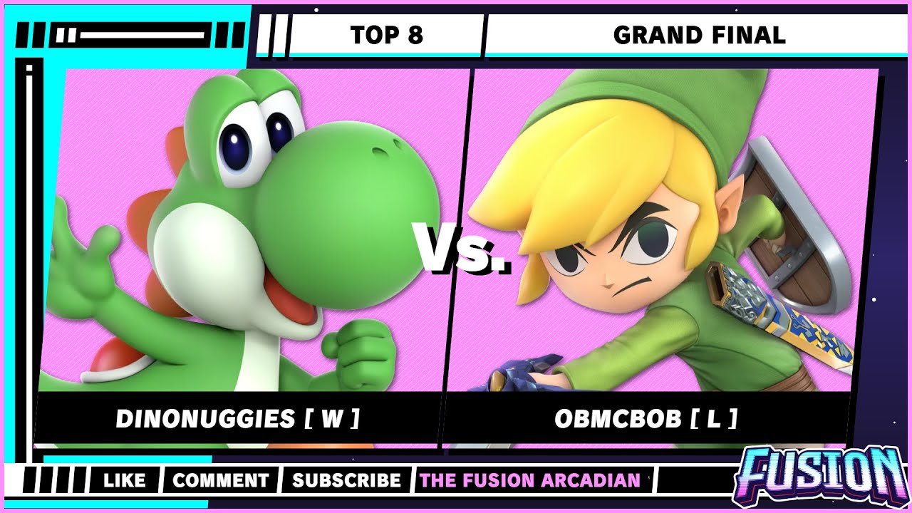 The Fusion Arcadian 12 - Top 8 - DinoNuggies [ W ] (Yoshi) VS Obmcbob [ L ] (Toon Link) - SSBU