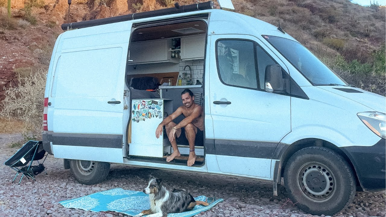 Beach Camping OFF-GRID in MEXICO (we got stuck)