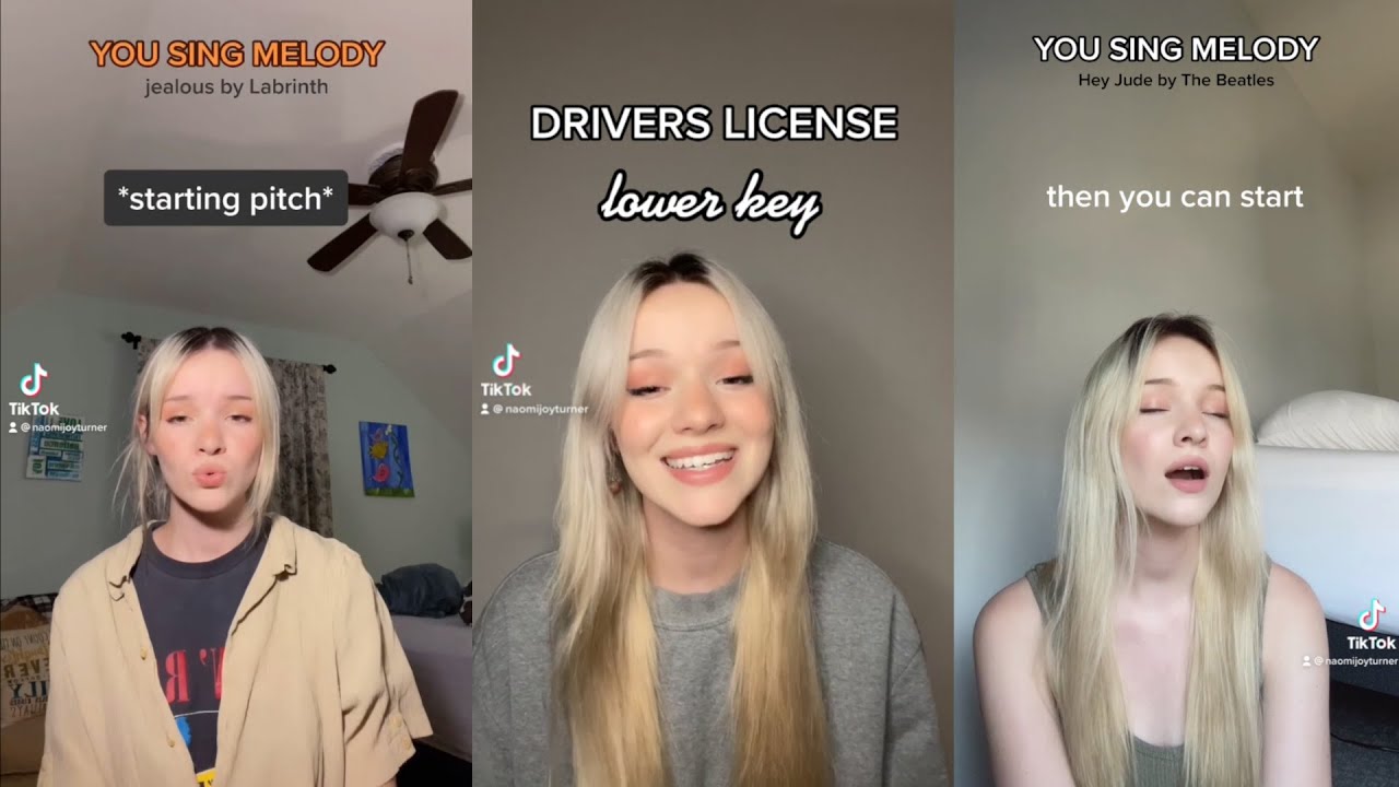 You Sing Melody challenge LEVEL: EASY - Tiktok Compilation