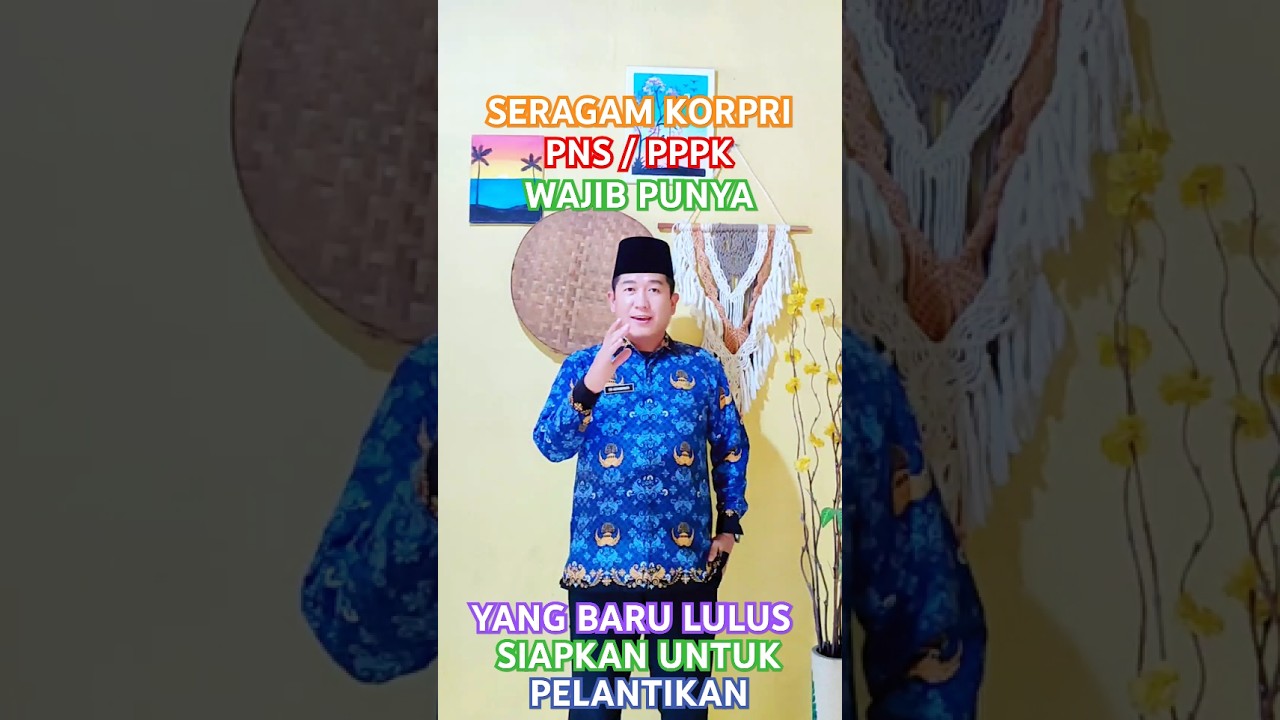 Seragam Korpri PNS Maupun PPPK Wajib Punya setiap ASN #seragamkorpri #korpri #gratisongkir