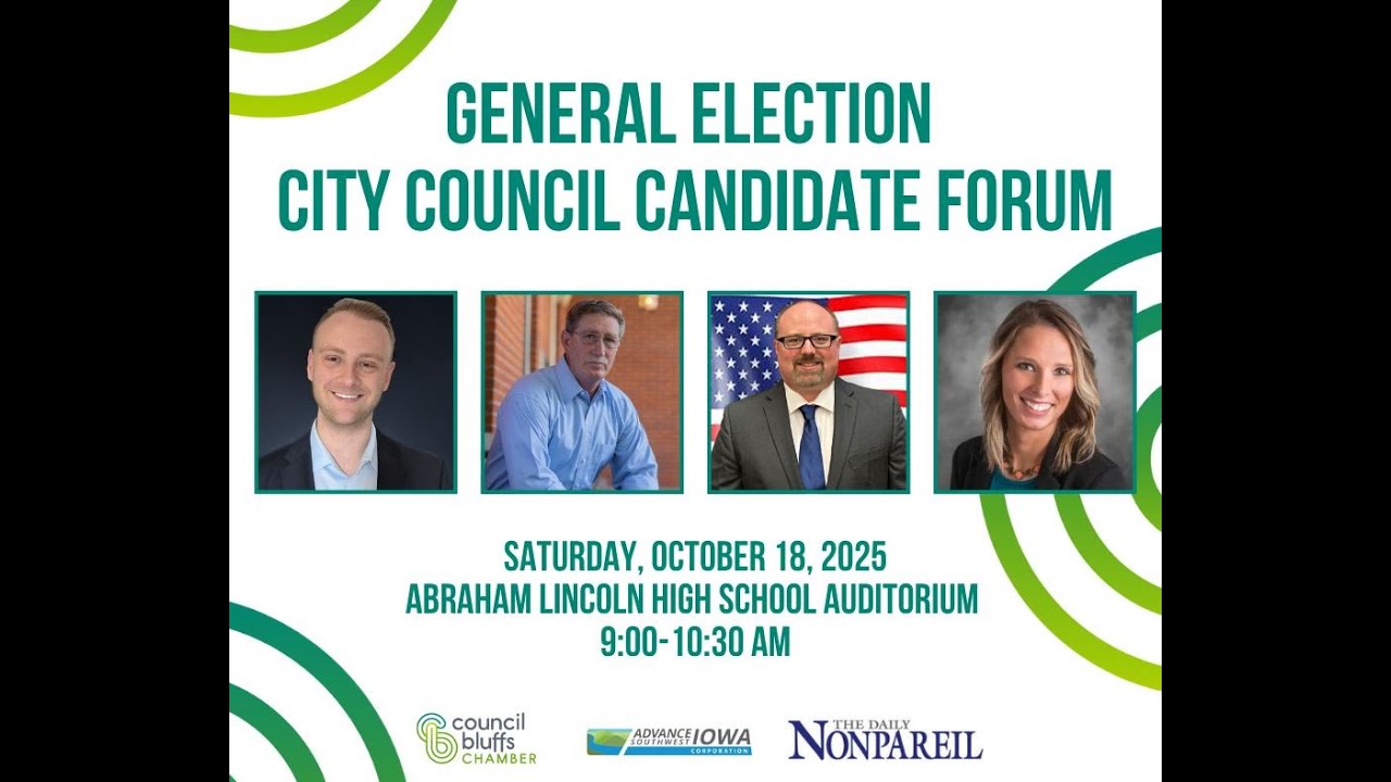 Council Bluffs, Iowa- City Council General Election Candidate Forum- 10-18-2025 @ AL High School