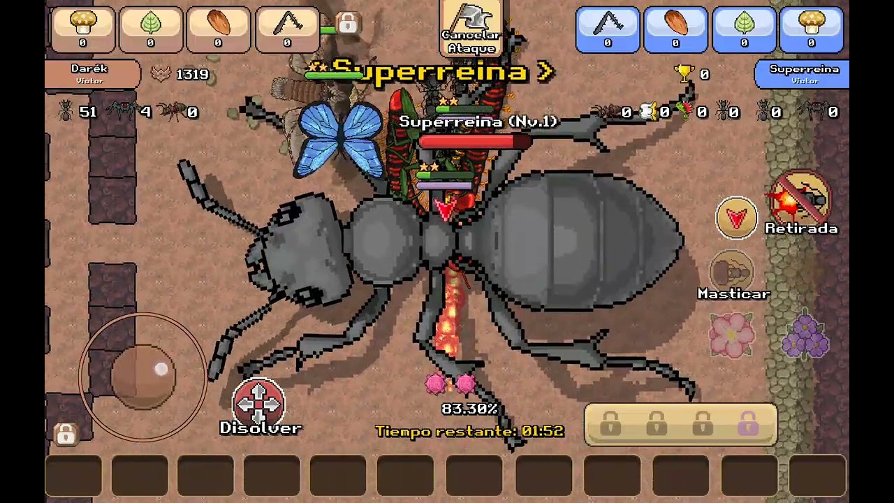 Peleando contra una hormiga gigante (@Mrdaritobenjaoficial)
