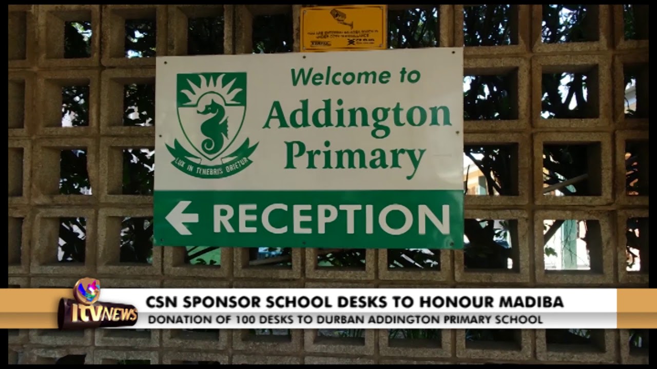 CSN sponsor desks to honour Madiba - 100 desks to Durban Addington Primary School