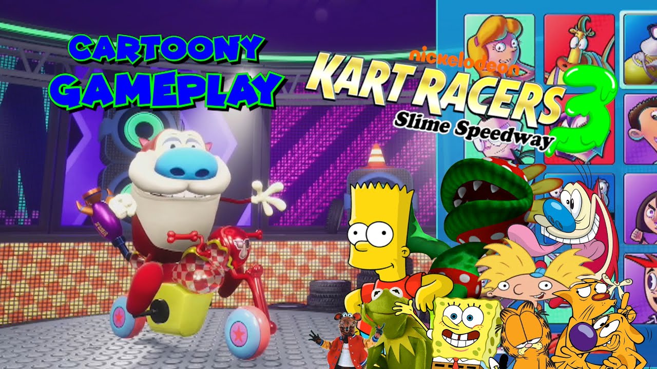 Cartoony Gameplay: Nickelodeon Kart Racers 3 Slime Speedway ROUND 2