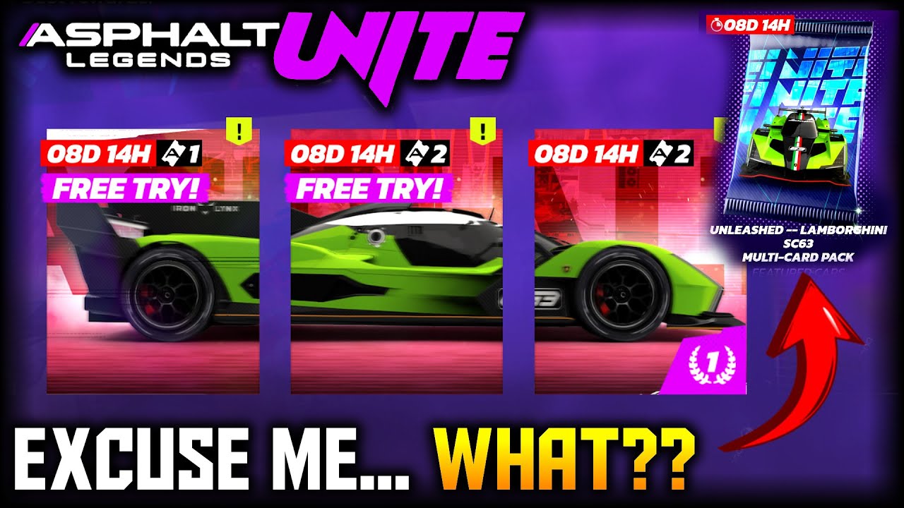 I CAN'T GET MY LAMBO SC63 😣😥😭 (Asphalt Legends Unite)