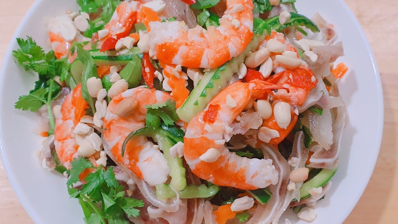 Vlog 246 # Cách  Làm  món  Gỏi Tai Heo với Tôm siêu Ngon tại Nhà 
