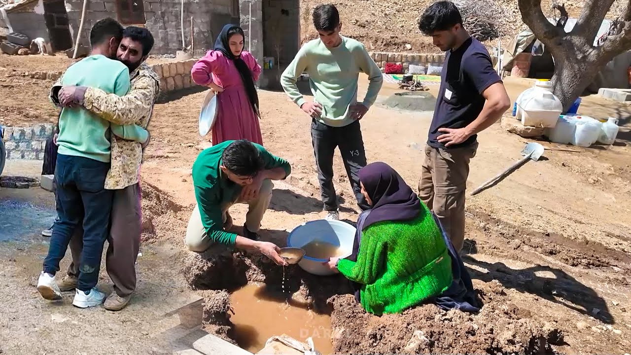 Accidentally Found Water in Amir Family Farm | Digging the Well Deeper