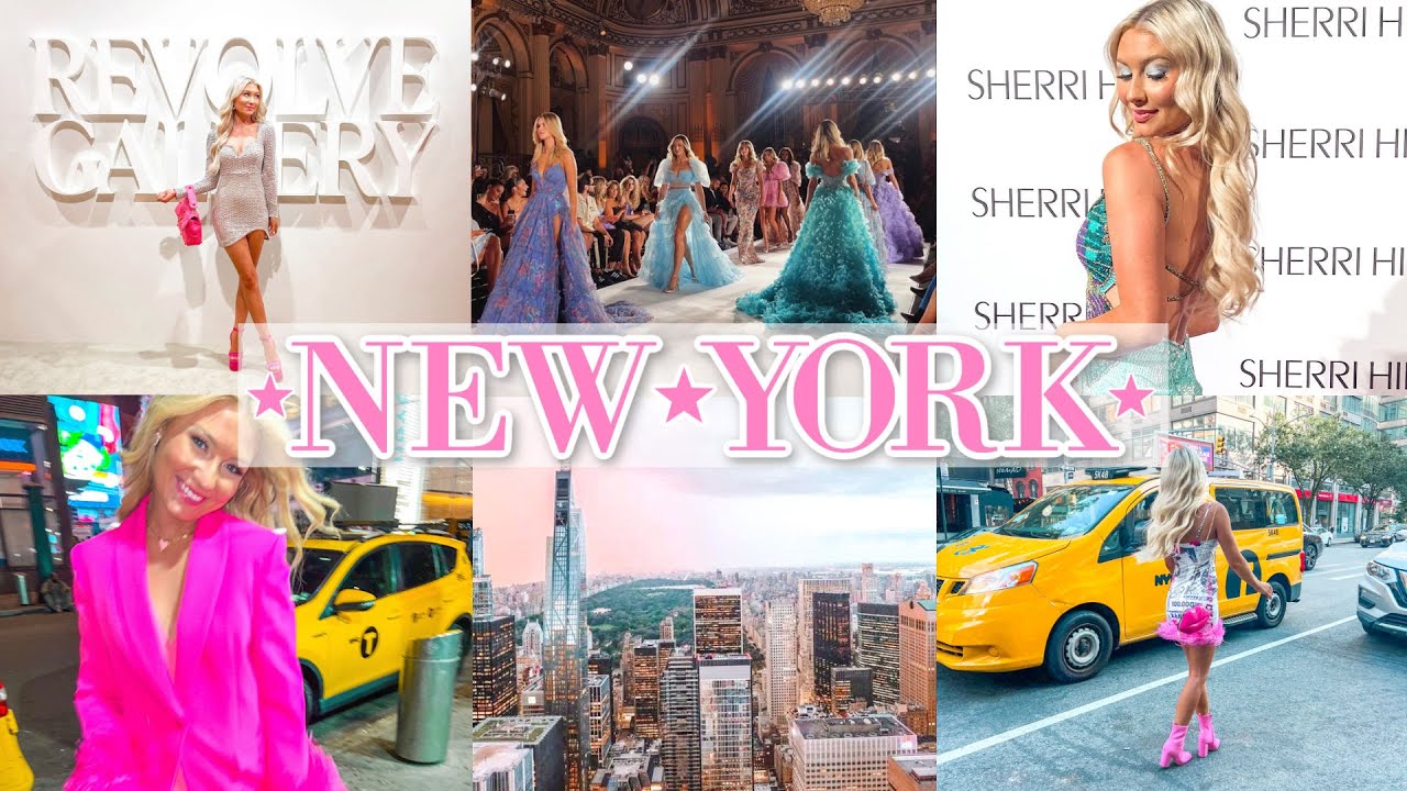 NEW YORK FASHION WEEK VLOG | Sherri Hill Show, Revolve Gallery, Aladdin & More | Lauren Norris