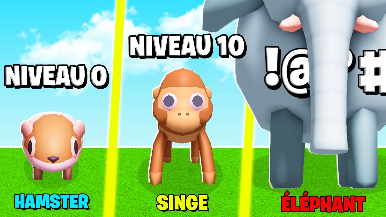 LES MEILLEURES ÉVOLUTIONS D'ANIMAUX !! (Roblox Wild Life)
