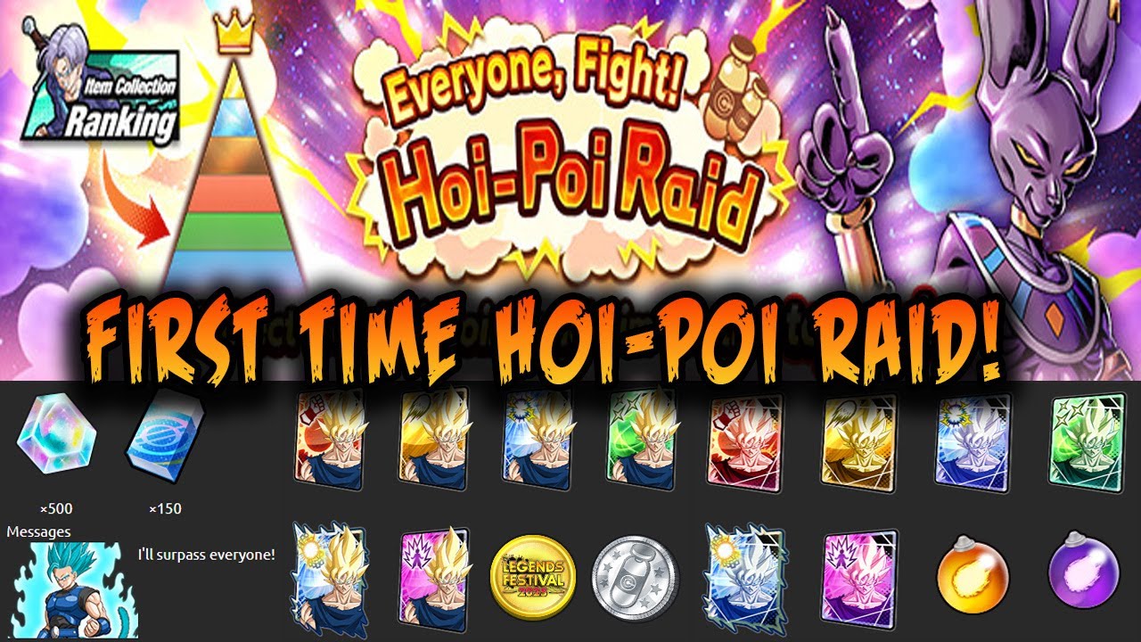 DRAGON BALL LEGENDS - NEW HOI-POI RAID, PVP MATCH AND SUMMON !! #dragonballlegends