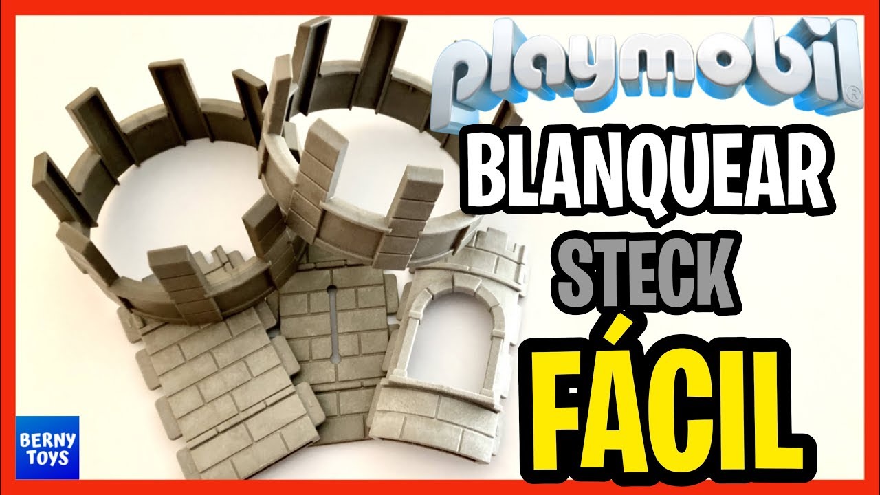 Playmobil MEDIEVAL ✅TUTORIAL como 🟡BLANQUEAR STECK AMARILLO FACIL y BARATO playmobil 3666 3667 3665