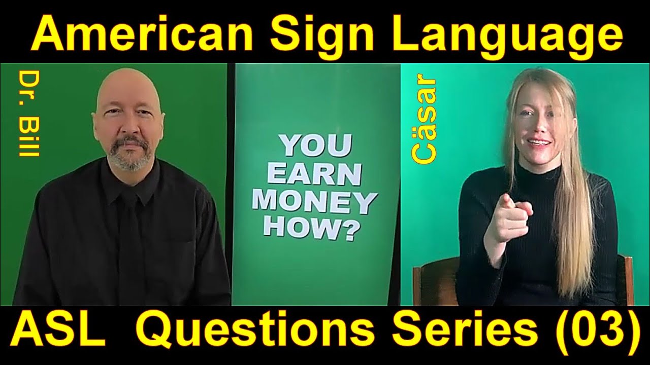 ASL Questions Series (003) Dr. Bill Vicars with Cäsar Jacobson (American Sign Language)