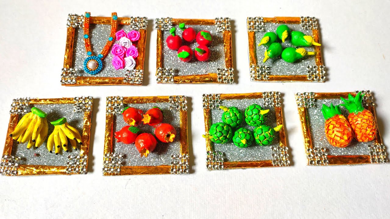 Mini Fruits Making | diy | Clay Fruits Making | School Competition Craft | By Punekar Sneha