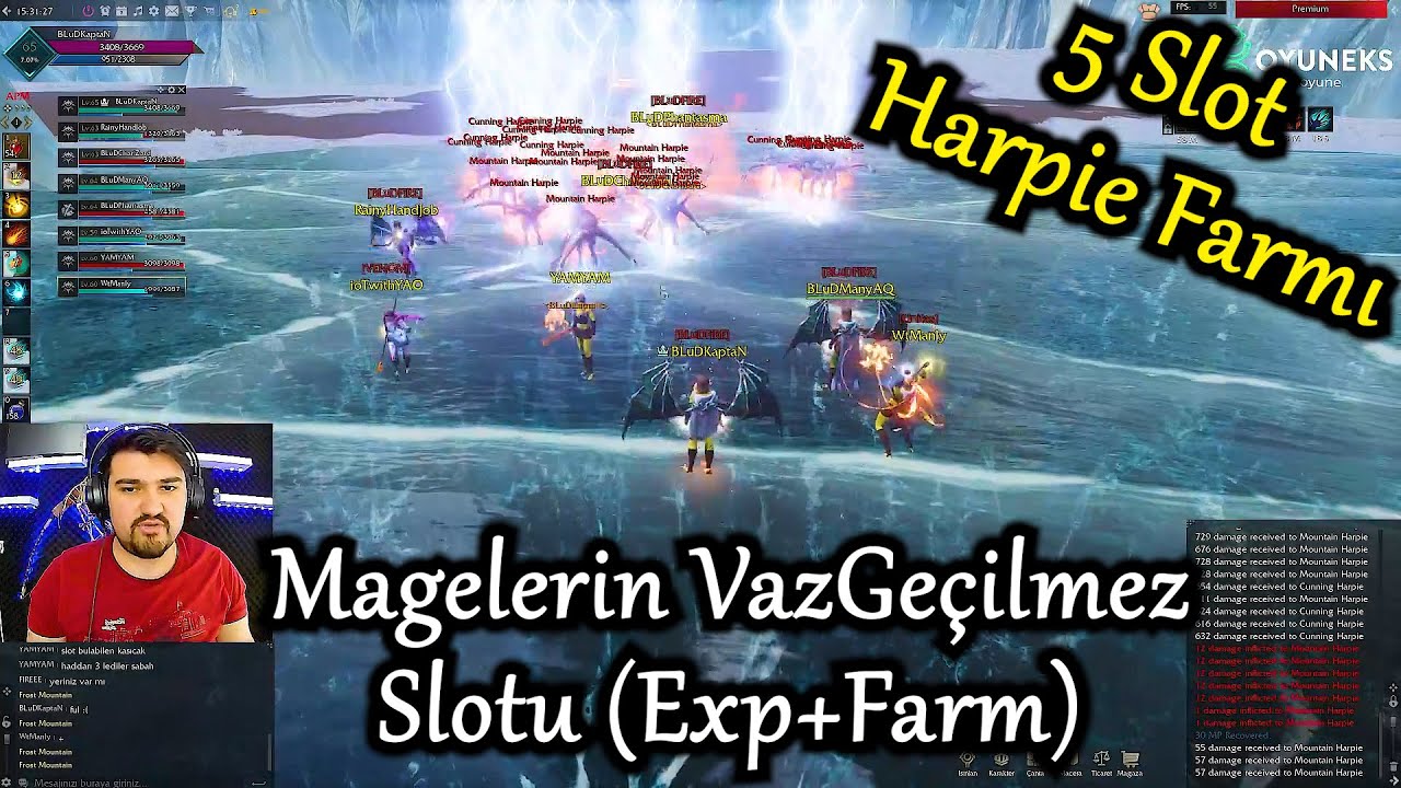 Rise Online Haddar Cunning Harpie Farm ve Mountain Harpie Farmı | Oyun Kaptanı Rise Online World