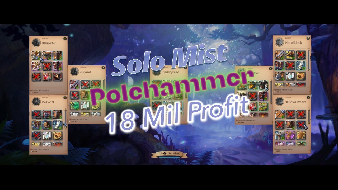 Solo Polehammer Nailing The Mists | Solo Mist | Albion Online | Tales from the Mists #14