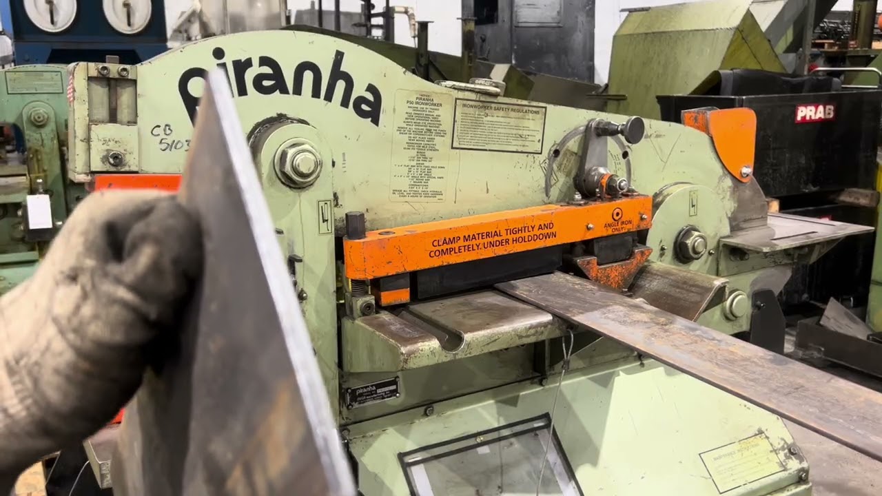 PIRANHA P50 50TON HYDRAULIC IRONWORKER
