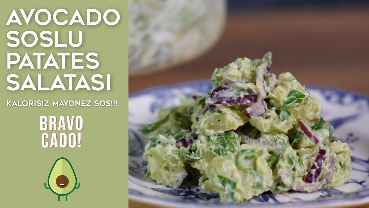 Avokado Soslu Patates Salatası Tarifi I Lezzetli ve Pratik Salata